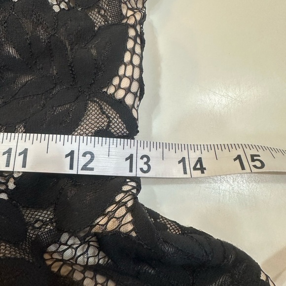 WINDSOR MINI Little Black Mini Lace Halter Dress Fully Lined Size Small - Picture 13 of 15